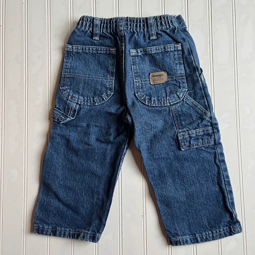 Wrangler Five Star Kids Carpenter Jeans Dark Wash Denim 2T 7BCTHDW